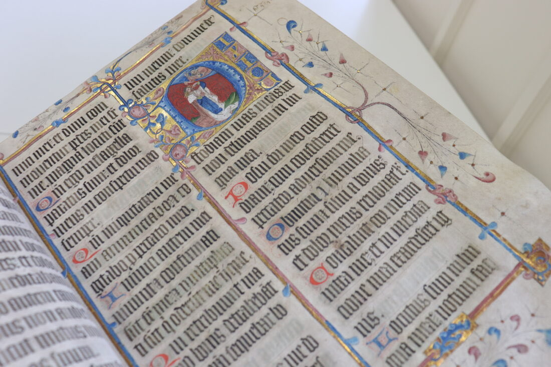 DrFrancisYoung's tweet photo. A special day at St Edmundsbury Cathedral today as we formally receive the Bury Psalter; later today I’ll be at Evensong at @stedscath where the Psalter will be on display https://t.co/Cp3bAoPKsX