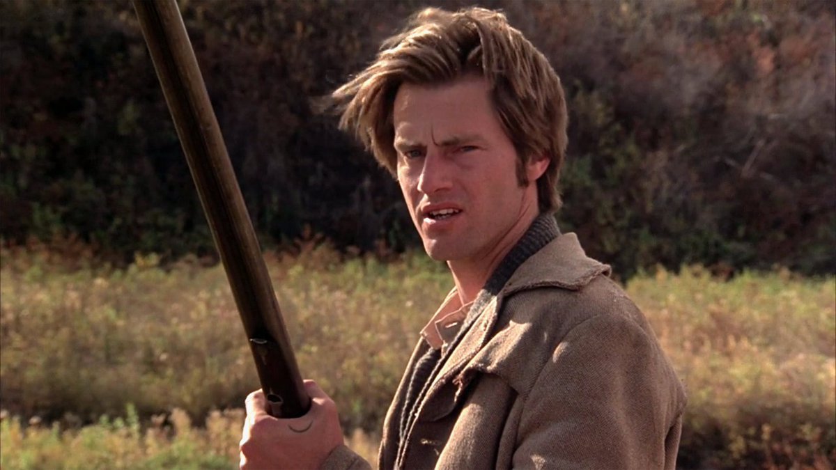 Days of Heaven (1978), directed by Terrence Malick, starring Richard Gere, Brooke Adams, Sam Shepard, and Linda Manz