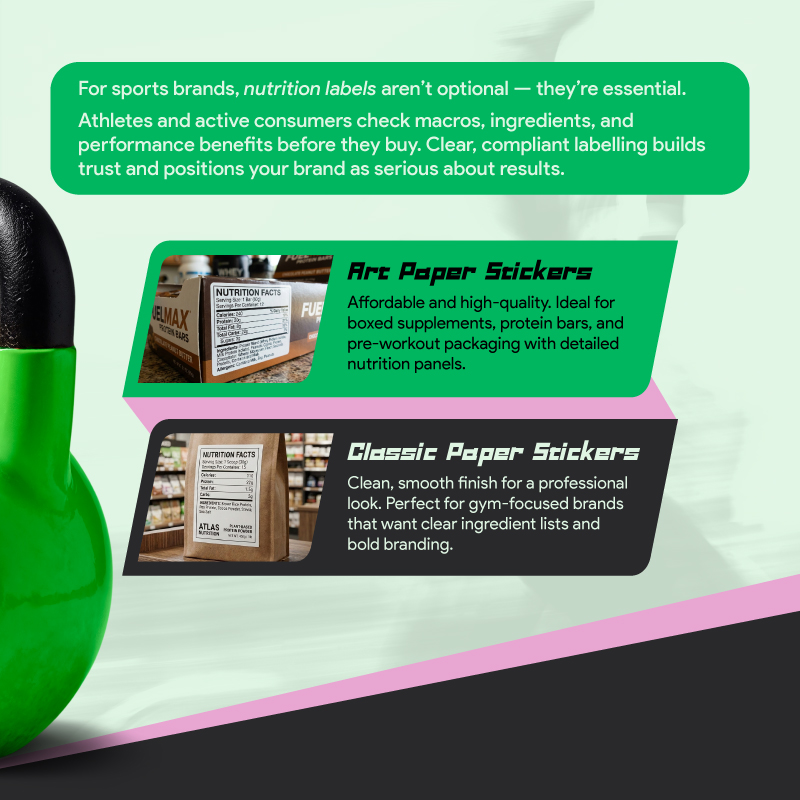 StickerCanada's tweet image. Train harder. Fuel smarter. Label better. ⚡

Explore nutrition label sticker ideas for supplements, sports drinks, and fitness products.

Find out more about nutrition labels: stickercanada.com/uses/nutrition…

#StickerCanada #sportsbranding