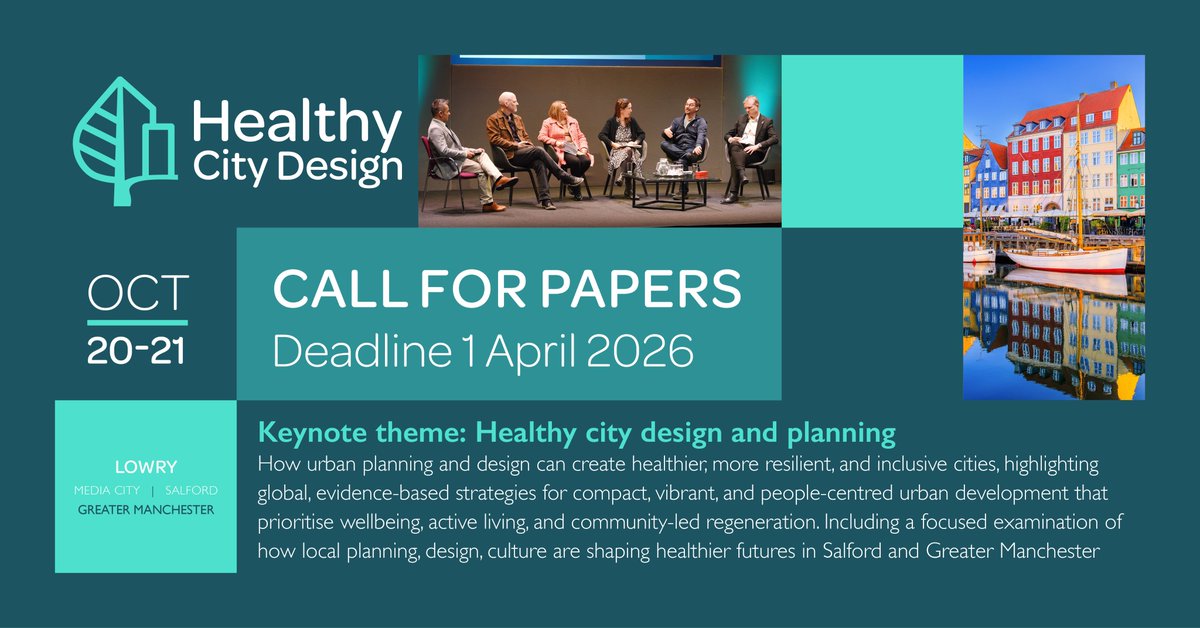 Healthy City Design 2026 International Congress tweet media