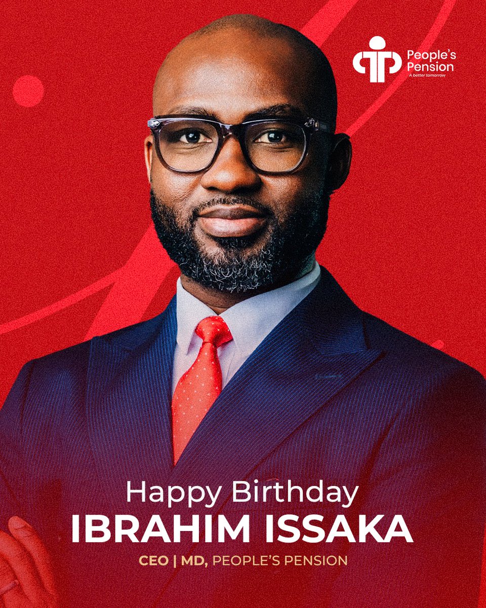 ppt_ghana's tweet photo. Happy Birthday to our Chief Lead, Issaka Ibrahim 🎉

Your visionary leadership and commitment to innovation continue to strengthen People’s Pension Trust and shape the future of retirement security in Ghana.

Wishing you greater impact and continued success in the year ahead.🎂 https://t.co/19dhLTDf4p
