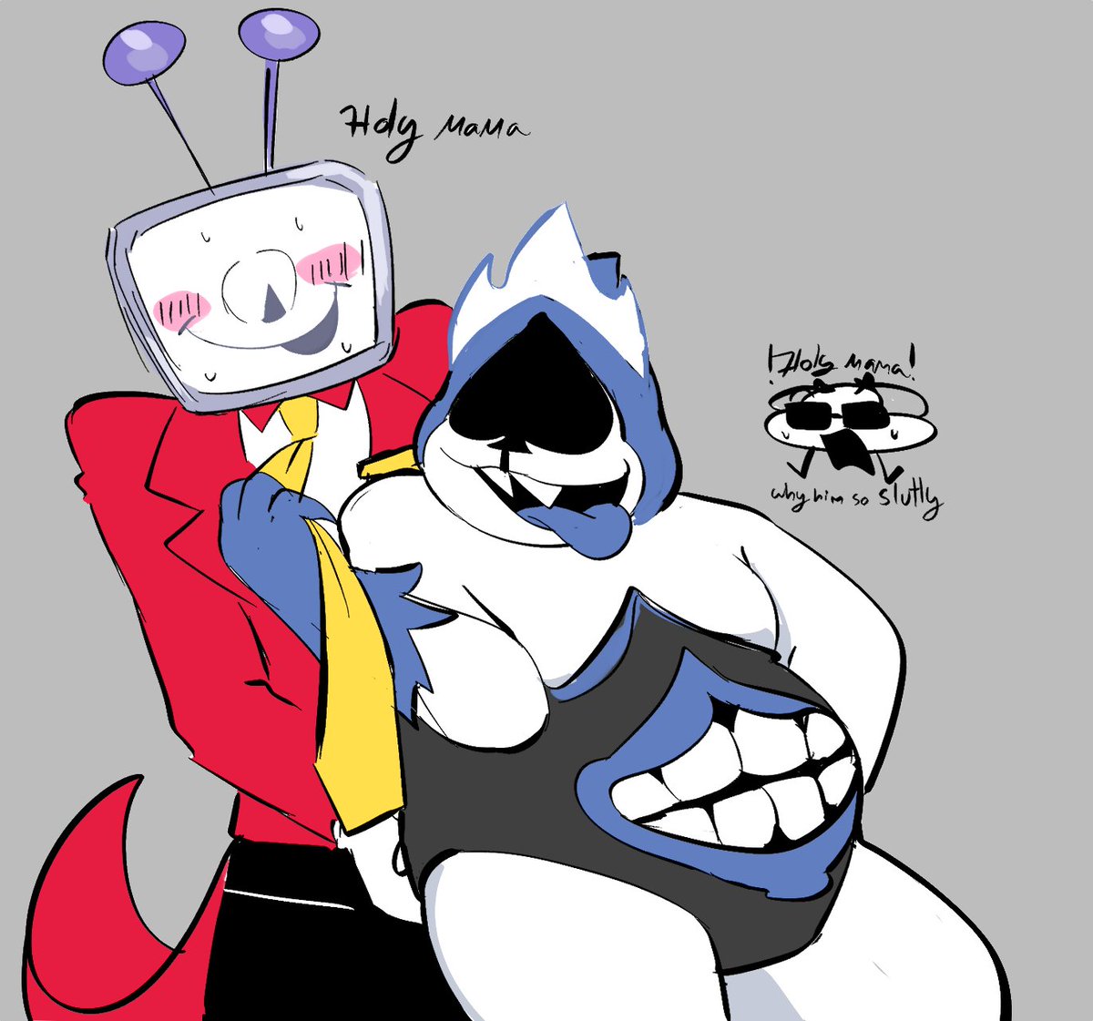 OH MY LORD
 Please people don't blame me for how I drew King😱😭 
His design is so... 😭😭😭😭 
Now I know why I've never drawn him before
HOLY COW HOLY MAMA GOD