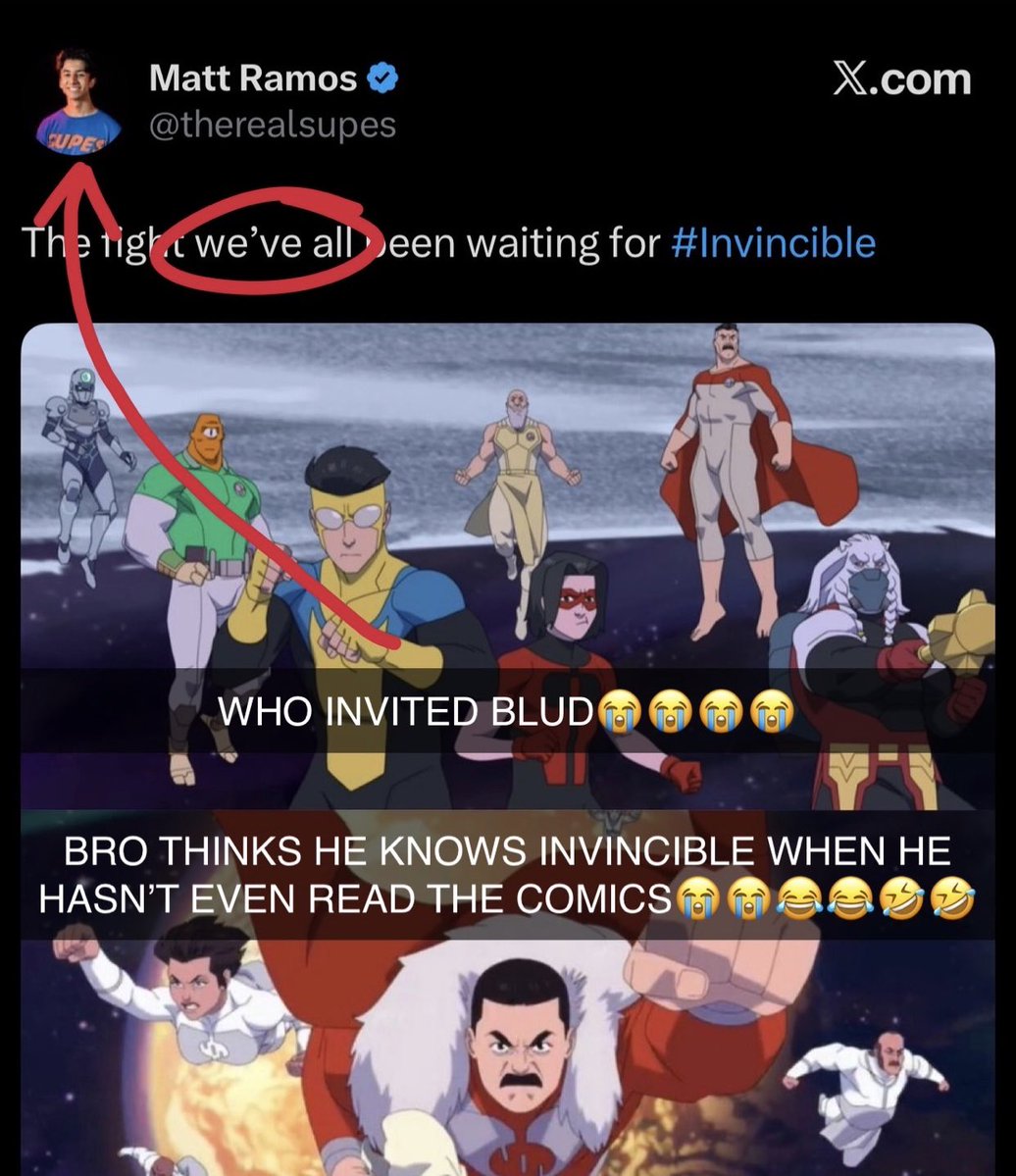 INVINCIBLE Cringe tweet media