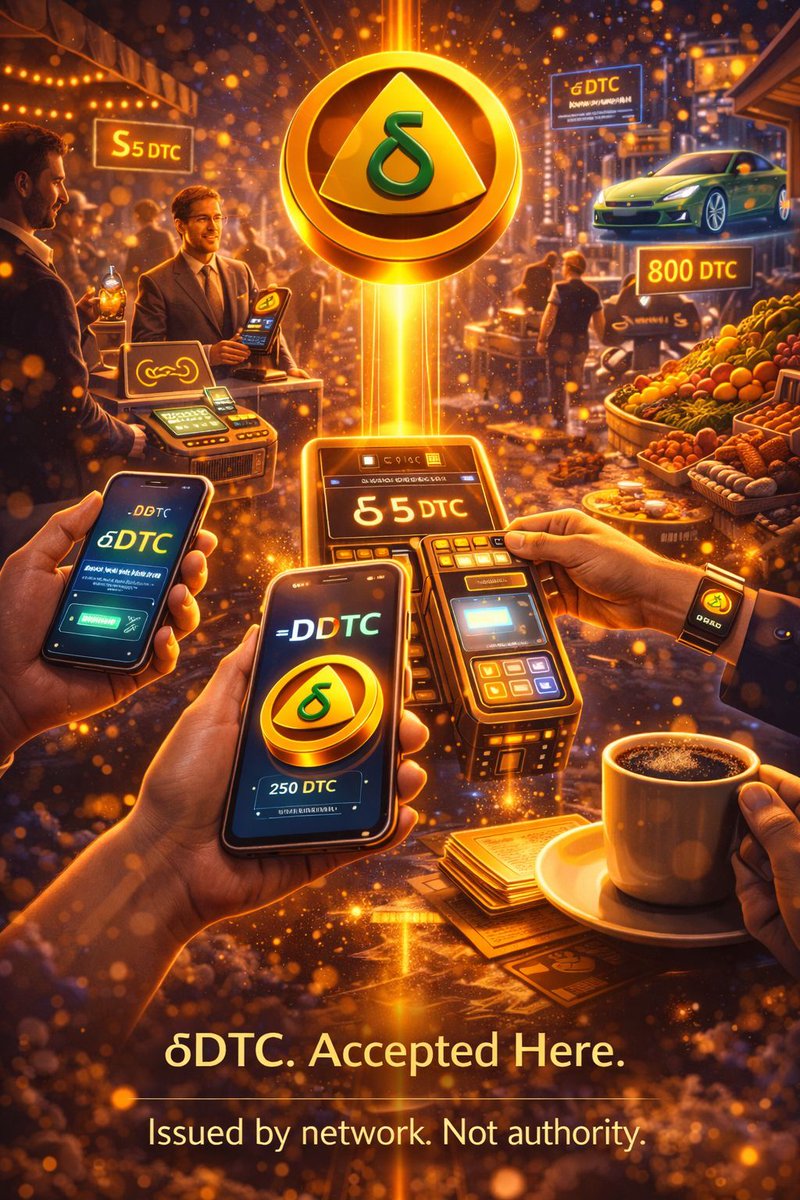 What if crypto wasn’t just traded…
but actually used? ⚡️

Coffee.
Groceries.
Cars.
Services.

All priced in δDTC.

Delta’s design links token circulation to real economic activity:

⛏ Mining distributes DTCT
🔓 KYC enables activation
🛒 Marketplace participation unlocks DTC