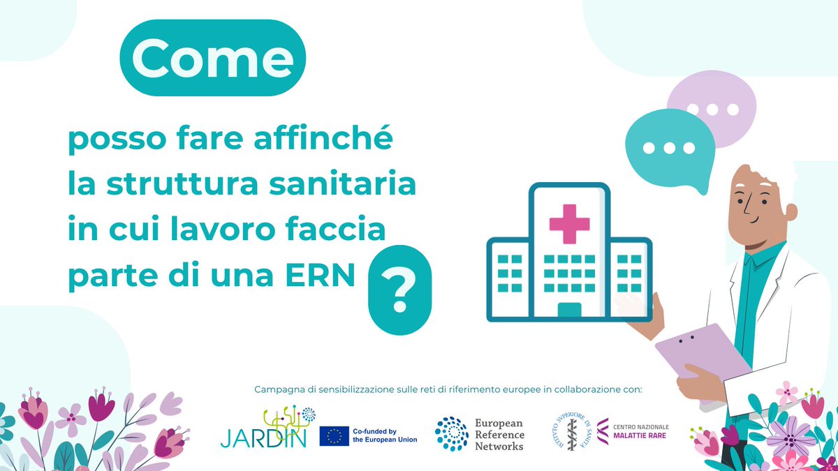 TVMR_CNMR's tweet photo. 🏥Ogni ente o struttura sanitaria che desideri diventare membro di una #ERN deve superare un processo di valutazione basato su atti normativi dell’ #UnioneEuropea 

📢La @EU_Commission pubblica periodicamente bandi ad hoc
🔎Scopri di più 
https://t.co/GrnyMuFioc 
@europainitalia https://t.co/t8Ik6L4pge