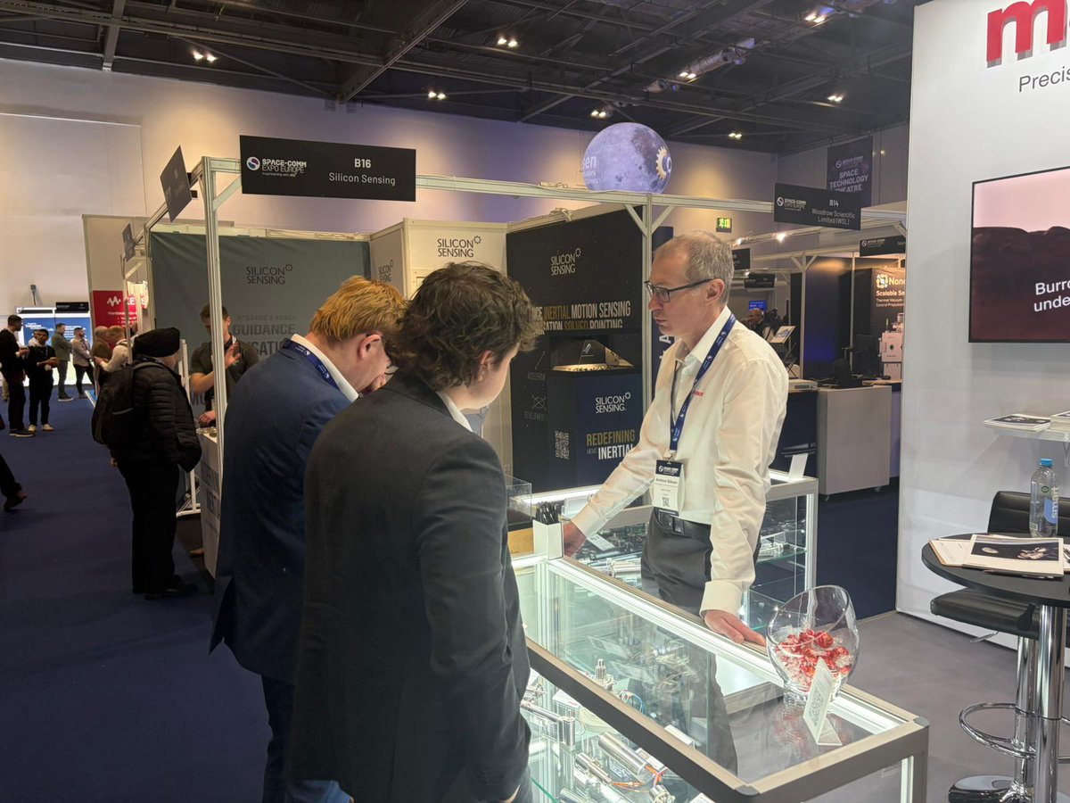 maxonUKI's tweet photo. It was a vibrant first day at Space-Comm Expo Europe! Join us again today, Stand B20, to learn about drive system engineering for space. #SpaceCommExpo #SpaceInnovation #SpaceIndustry #SpaceCommunity #DriveSystems https://t.co/7Hhb87pwmG