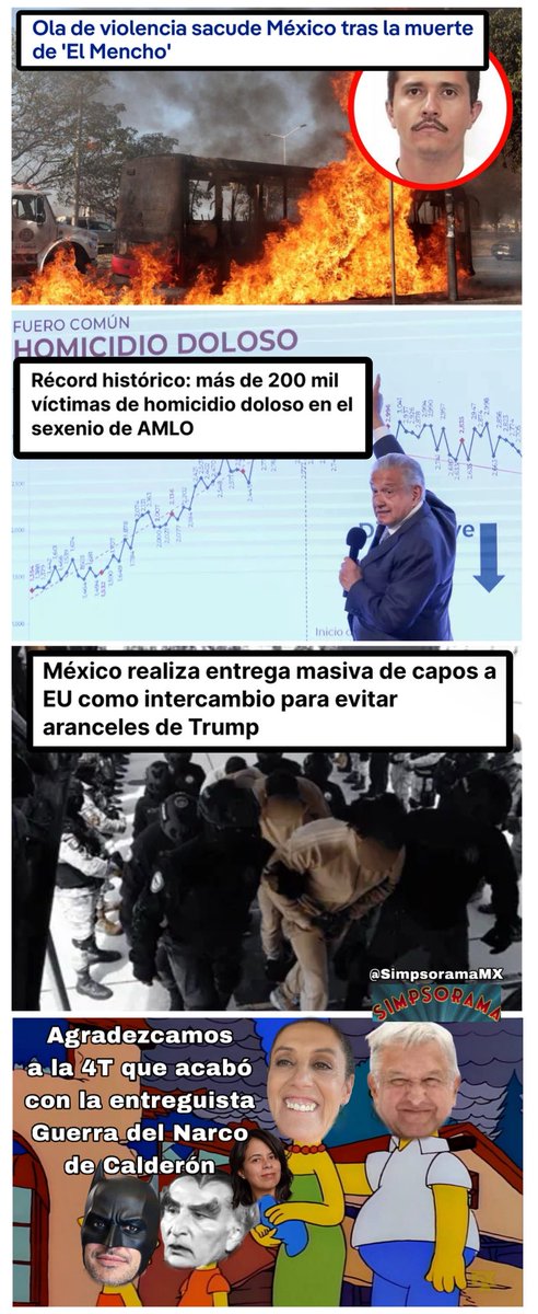 ¡Calderóoon! 4T Morena AMLO Claudia Sheinbaum narco Felipe Calderón Mencho