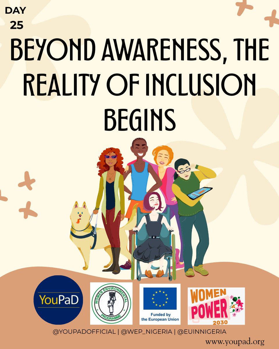 youpadofficial's tweet photo. Day 25 – Structural Commitment
Awareness is not enough. Inclusion must shape project design, research priorities, funding criteria, and legislative alignment. It becomes meaningful when embedded consistently, not occasionally. https://t.co/JhJTU4kgbh