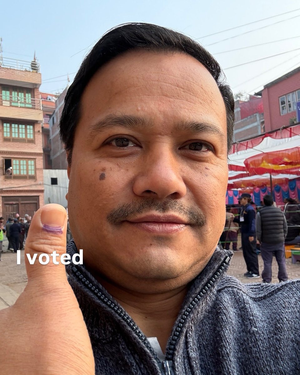 manojds's tweet photo. I voted. #NepalElection2082 https://t.co/WkxoP2Kmfx