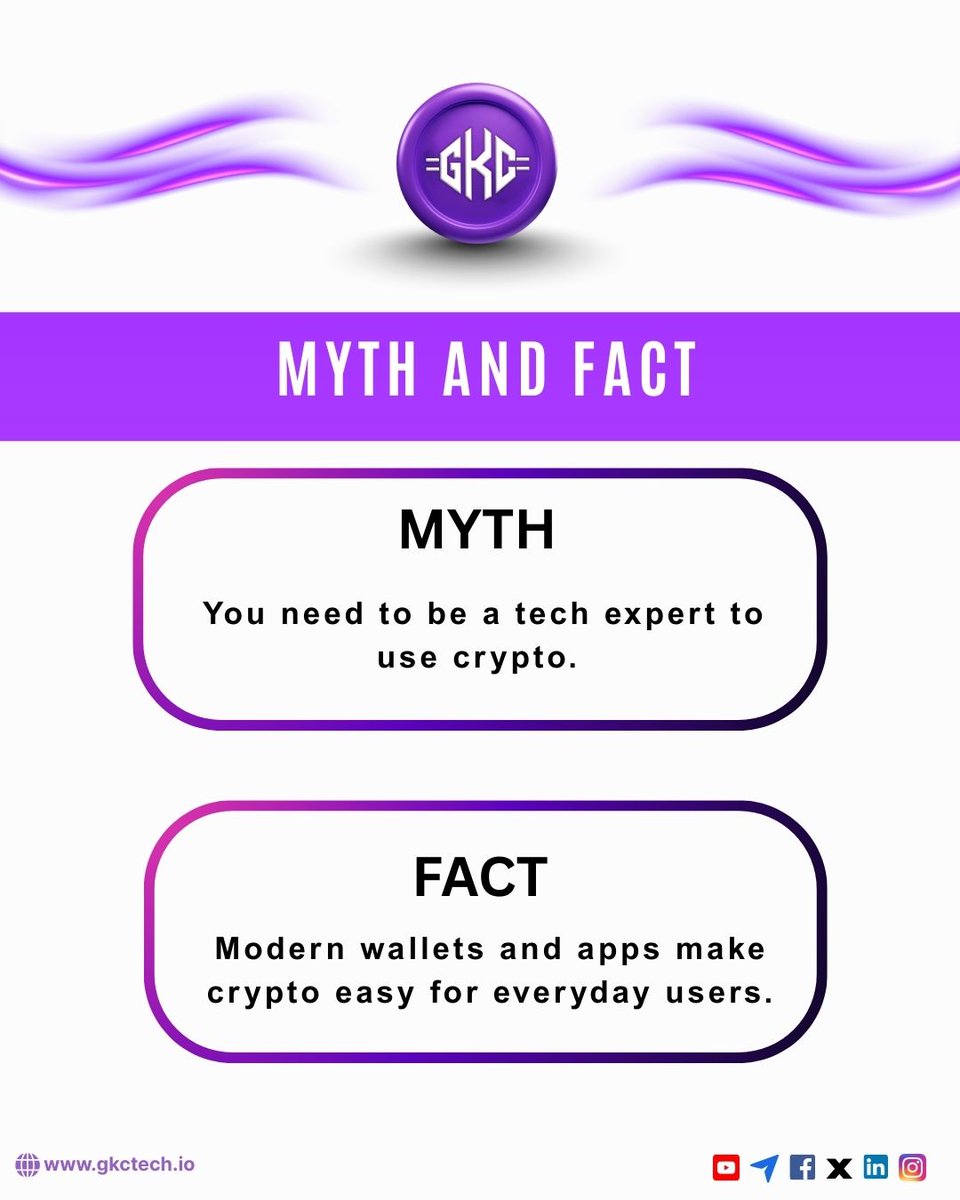Gkctechio's tweet image. Crypto isn’t just for experts.
With modern wallets and apps, anyone can explore the blockchain world.

#gkctech #gkcm #cryptomyth #cryptofacts #blockchaineducation #GKCTechM #web3 #CryptoLearning #digitalfinance