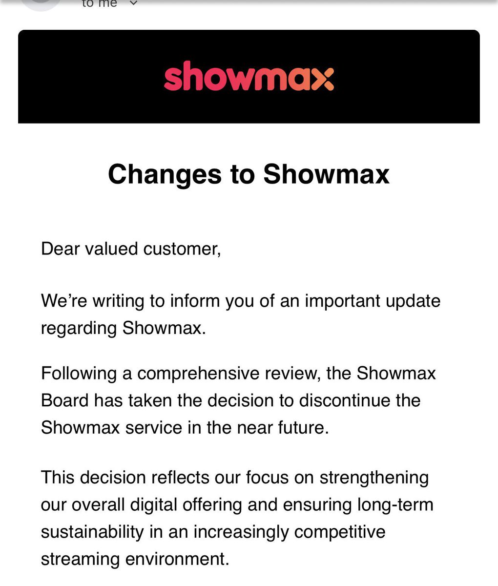 EricNjiiru's tweet photo. RIP Showmax https://t.co/W6nt3BcXxI