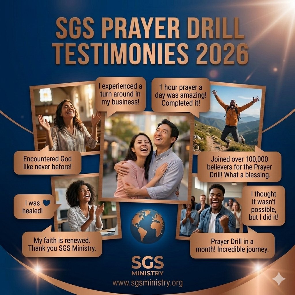 ALL PRAYER DRILL CHAMPIONS SHOULD KINDLY SHARE THEIR TESTIMONIES AND EXPERIENCES DURING THE PRAYER DRILL IN THE COMMENT SESSION.

1. Kindly state the country or state you are joining us from as you share your testimony
2. LIKE the post
3. SHARE the post

Your Testimony and