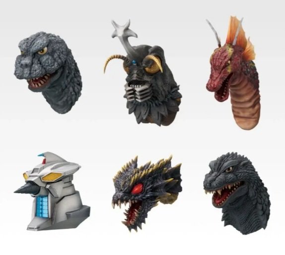 7月の #ゴジラ #一番くじ 🔥 「モンスターヘッドマグネット」 昭和作品