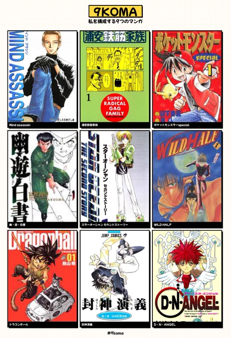 甲乙つけ難いけれど世界観や笑いのツボ、絵柄なんかには非常に影響があったマンガたち

私を構成する9つのマンガ

https://t.co/zM0qrORr6F 