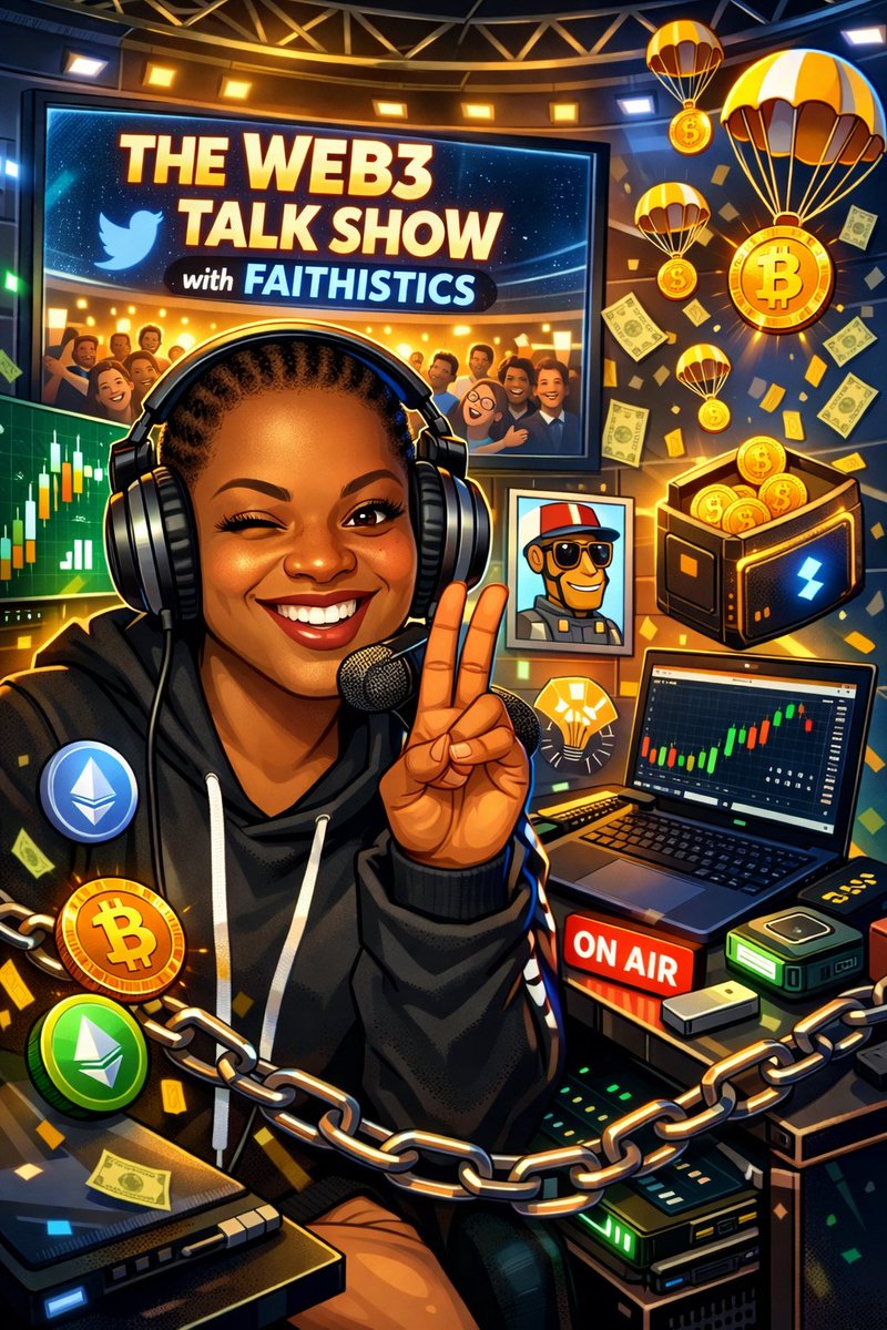 Good Morning Fam

The Web3 Talk Show is live today!

Today’s conversation:
“Surviving the Cycles: How Do You Stay Relevant in Web3 When the Hype Fades?”

Time: 7PM WAT

Expect honest conversations, real experiences, and an open Q&amp;A

Like | RT | Tag a Friend