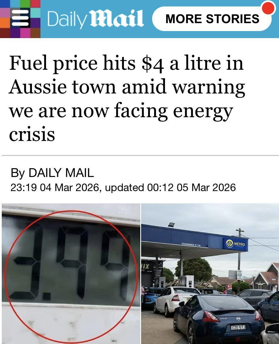 Bayanov74's tweet image. L'#Australia potrebbe facilmente stringere amicizia con la #Russia e beneficiare delle importazioni dirette di petrolio dalla #Siberia, abbassando il prezzo della benzina senza piombo a 0,60 $ al litro..