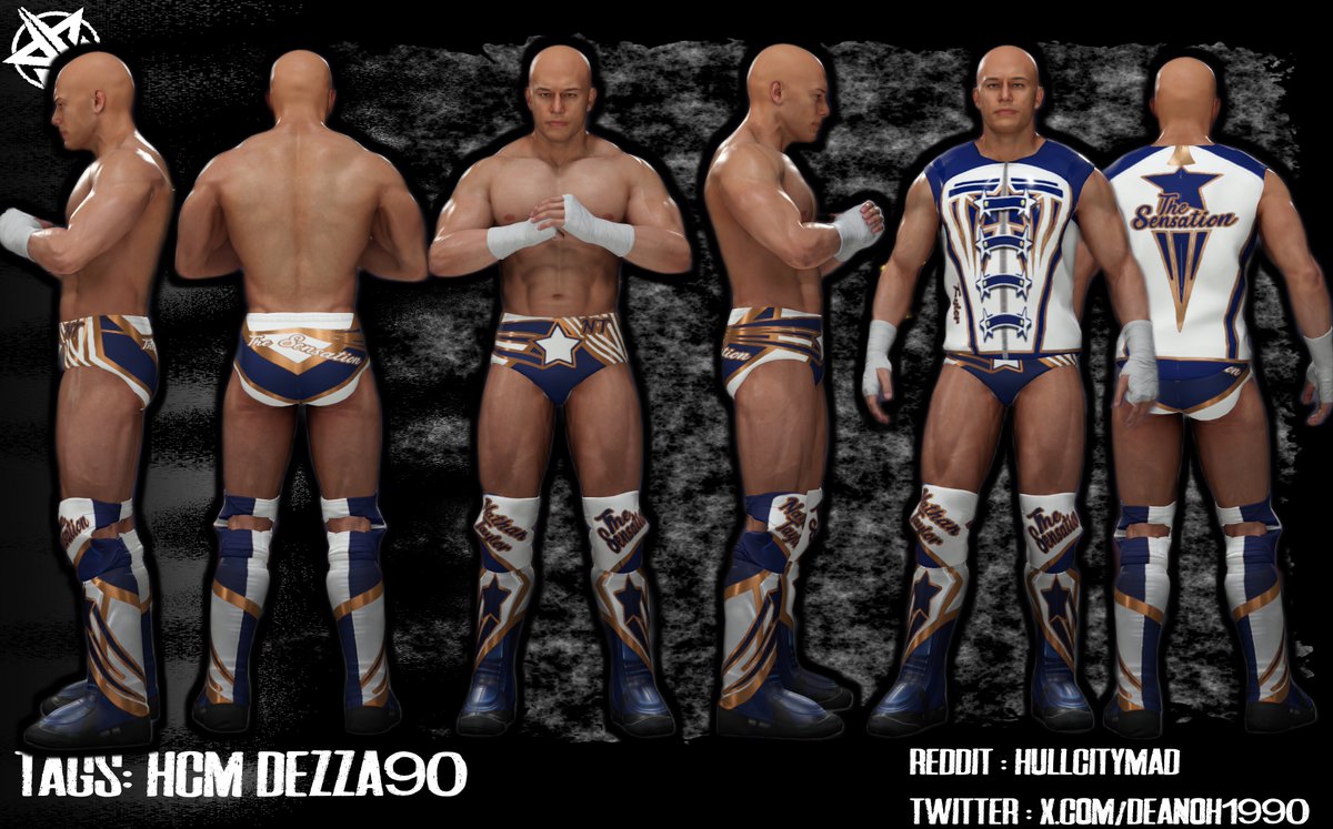 deanoh1990's tweet photo. Attire for @bhockey31 

some in game pics too

#WWE2K #attire #CAW #Cawmmunity #CustomCAW #WWE2k25 #wwe2k26 https://t.co/sz5Qyco3Za