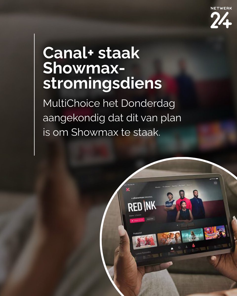 Beeld_Nuus's tweet photo. MultiChoice het Donderdag aangekondig dat dit van plan is om Showmax te staak. ||#Showmax #netwerk24 #nuusinafrikaans #afrikaansenuus
https://t.co/tg7csoXcX7 https://t.co/WcIjqwoZfj