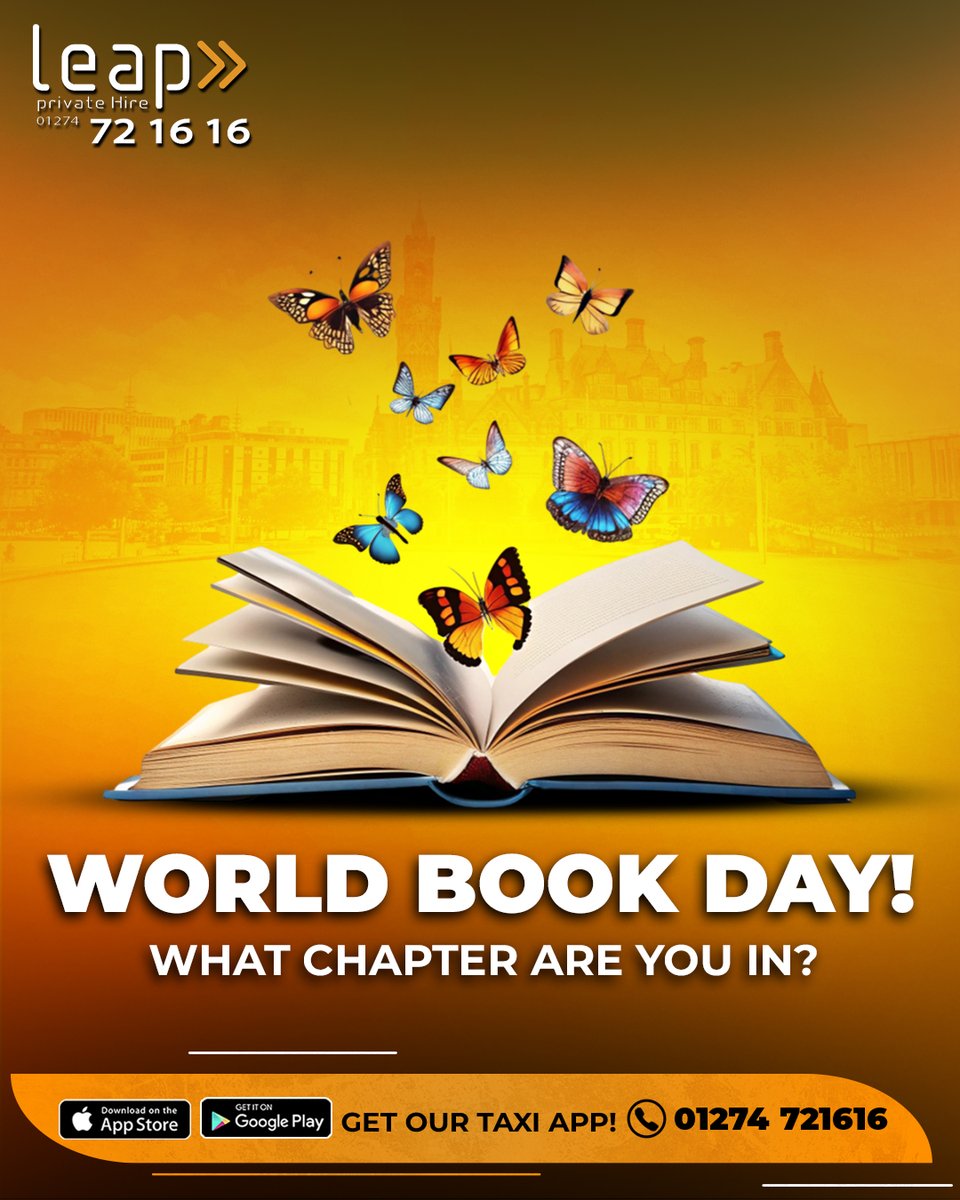 Leap_Taxis's tweet photo. Life doesn’t pause between chapters and neither do the plans that fill your day.

Across Bradford, Leap Taxis keeps things flowing while you stay focused on your story.

📲 Download Our App: https://t.co/tp9nGBN6qs
📞 Call Us: 01274 721616
🌐 Visit Us: https://t.co/ZiZuaCyEpi https://t.co/ahPiSRrtjR