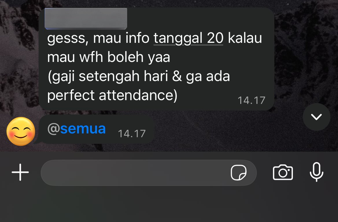 orang lain pada cuti bersama

nasib kerja di BUMC :