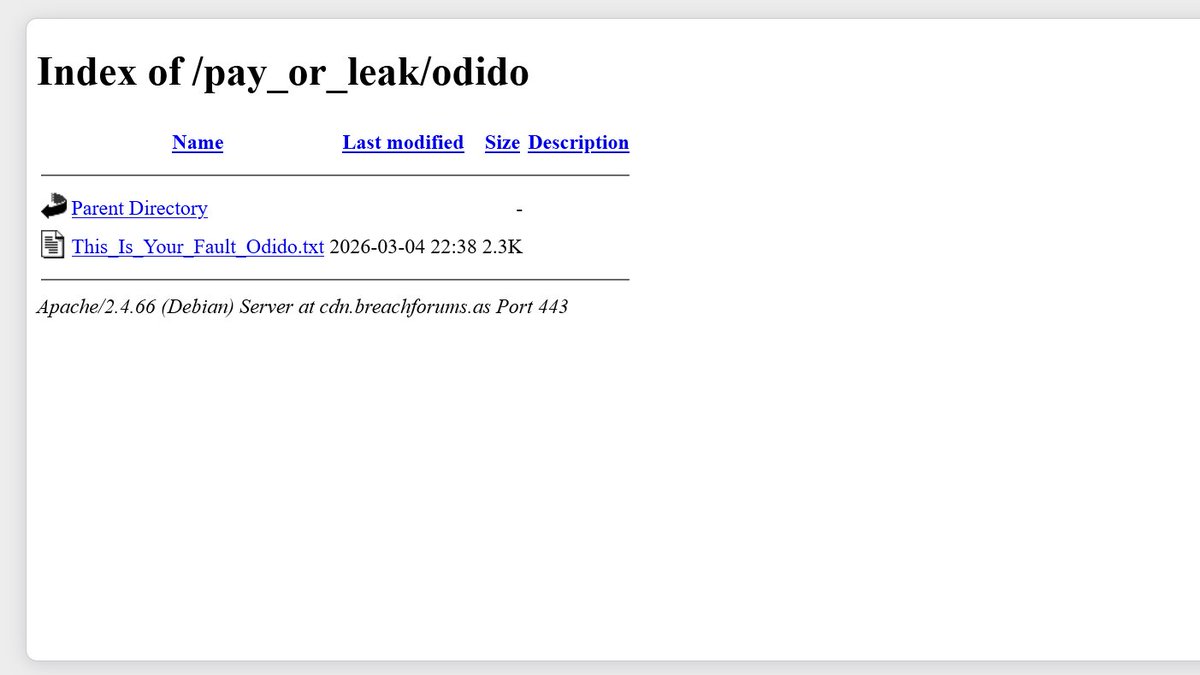 ComesCalculo's tweet photo. Ik zie dat de Odido data niet meer online staat op de Shiny Hunters darkweb pagina. Alleen een tekst bestand waarin beweerd wordt dat de data nog online zou staan. Maar, niets meer te zien van dat enorme bestand.

Hebben ze uiteindelijk het losgeld betaald?

@odidonederland https://t.co/kNkX7NojXh