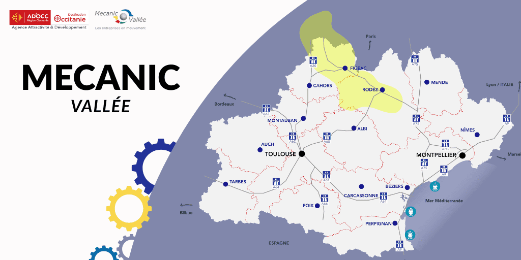 ADOCC_'s tweet image. #Aveyron #Lot Focus sur la Mecanic Vallée, l’un des écosystèmes industriels de référence dans le domaine de la mécanique : aéronautique, équipement auto et machine-outil.

Ad'occ accompagne vos projets d’implantation en Occitanie. Plusieurs offres, terrain et bâti, sont