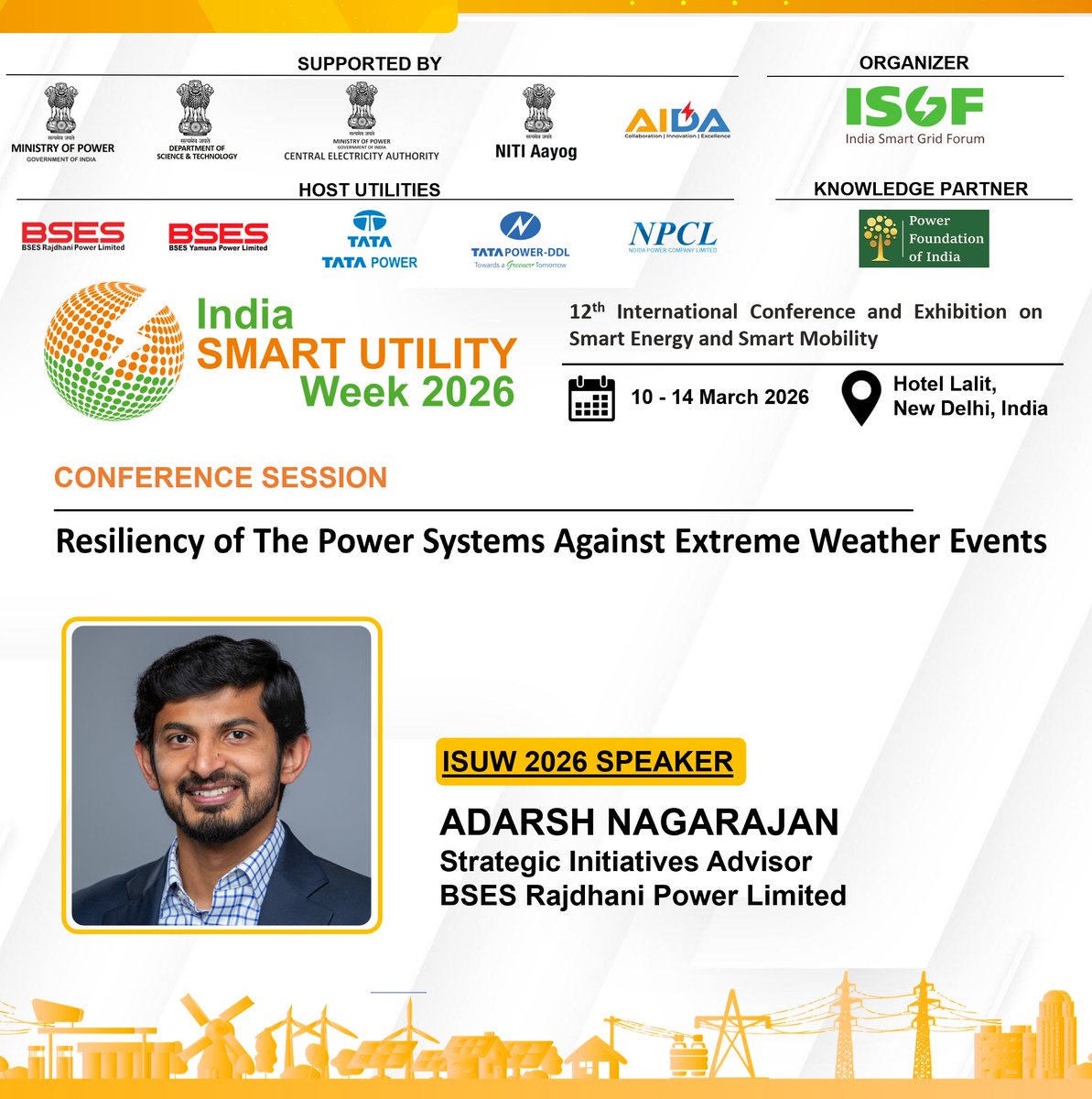 India Smart Utility Week - ISUW tweet media