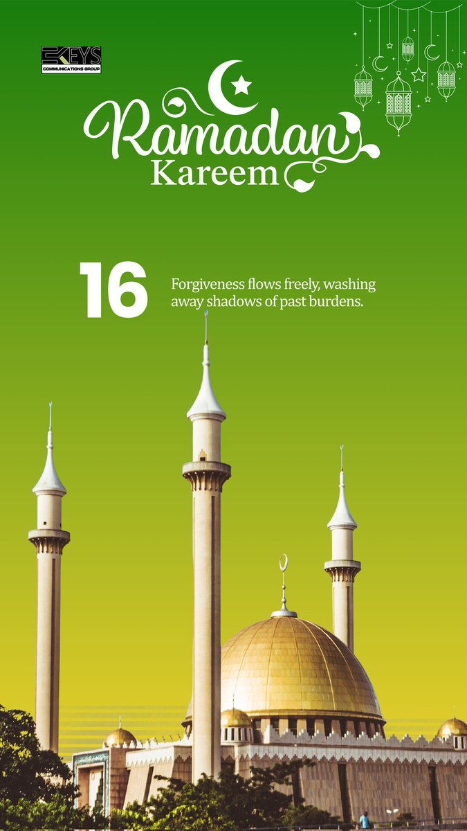 3keyscomms2's tweet photo. Forgiveness flows freely, washing away shadows of past burdens.

Let go.
Seek mercy.
Start anew.

Ramadan Mubarak 🌙✨

#Ramadan #Forgiveness #Mercy https://t.co/BUDQ6fJ13n