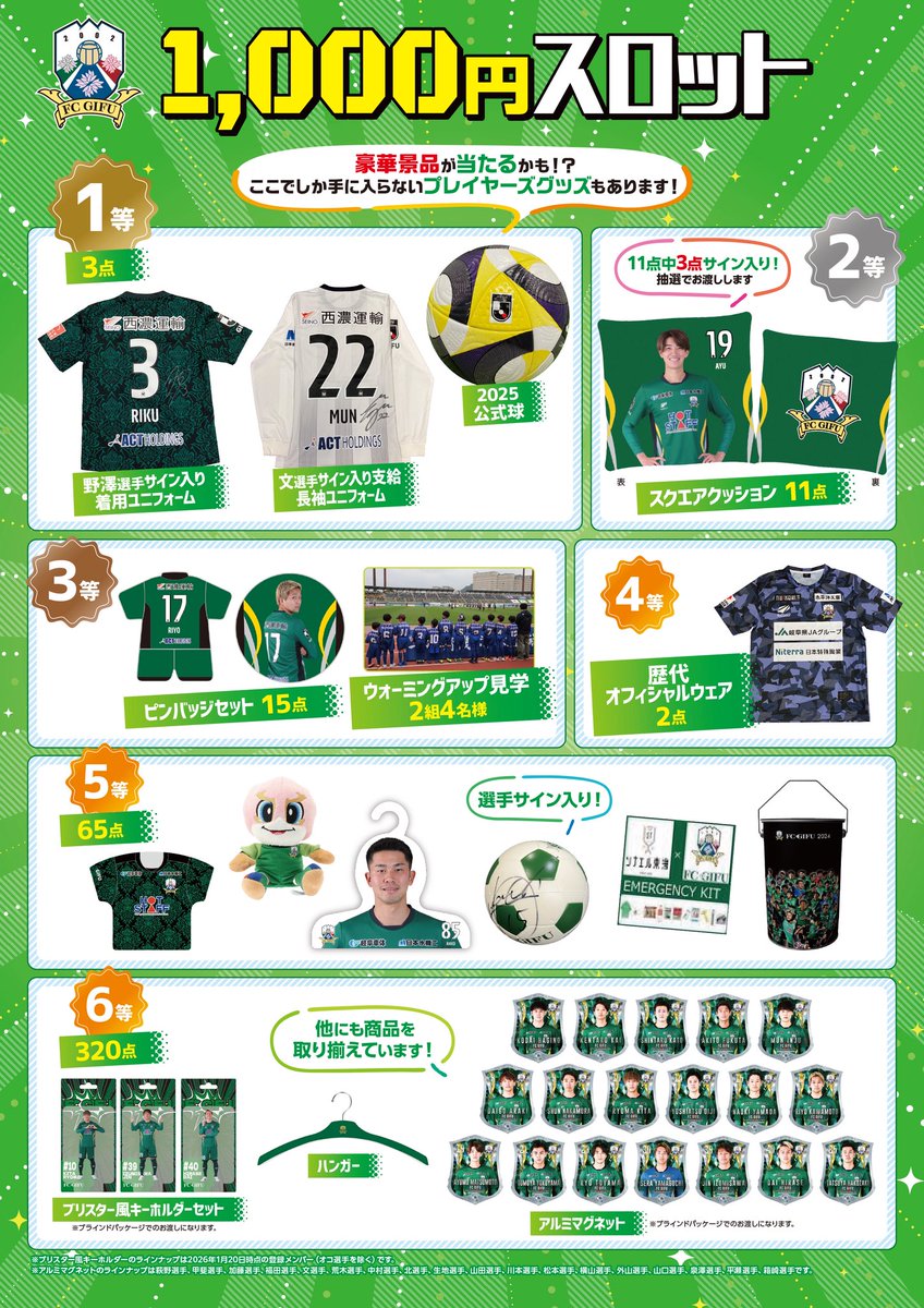 FC岐阜 ユニフォーム 2021年 サイン入り Sサイズ 【公式通販】