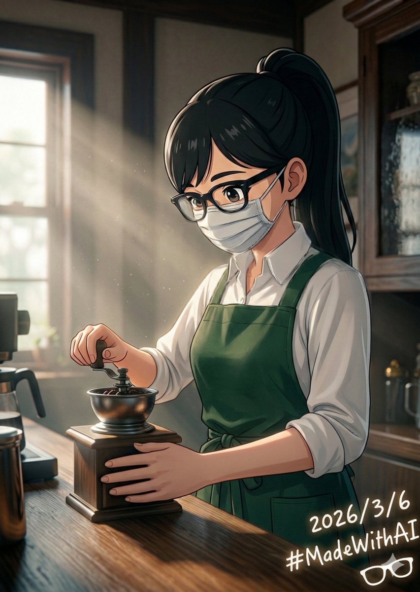 moke2ossc's tweet image. Good morning☀️
おはようございます☕️

#癖画 #おはよう癖画

#MadeWithAI #aiArt 弐代目写楽星
NanoBanana2 / Text2Image