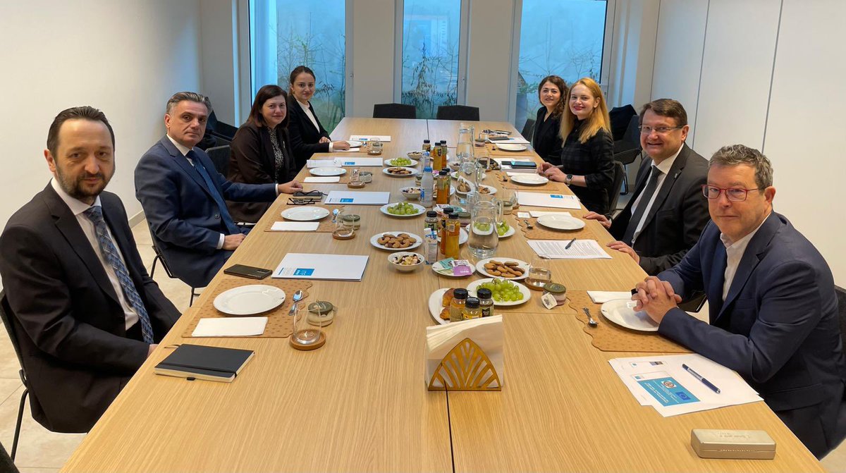 SLOtoEU's tweet photo. 🇸🇮 PSC Ambassador Maja Novak Dernovšček together with #ITF and #WesternBalkan Ambassadors recognized the importance of European Peace Facility (#EPF) in strengthening resilience and defence capabilities. Balkan Medical Task Force serves as an example of a successful regional cooperation project within the EPF. Slovenia remains firmly committed to promoting sustained and reinforced EPF support for the Western Balkans.