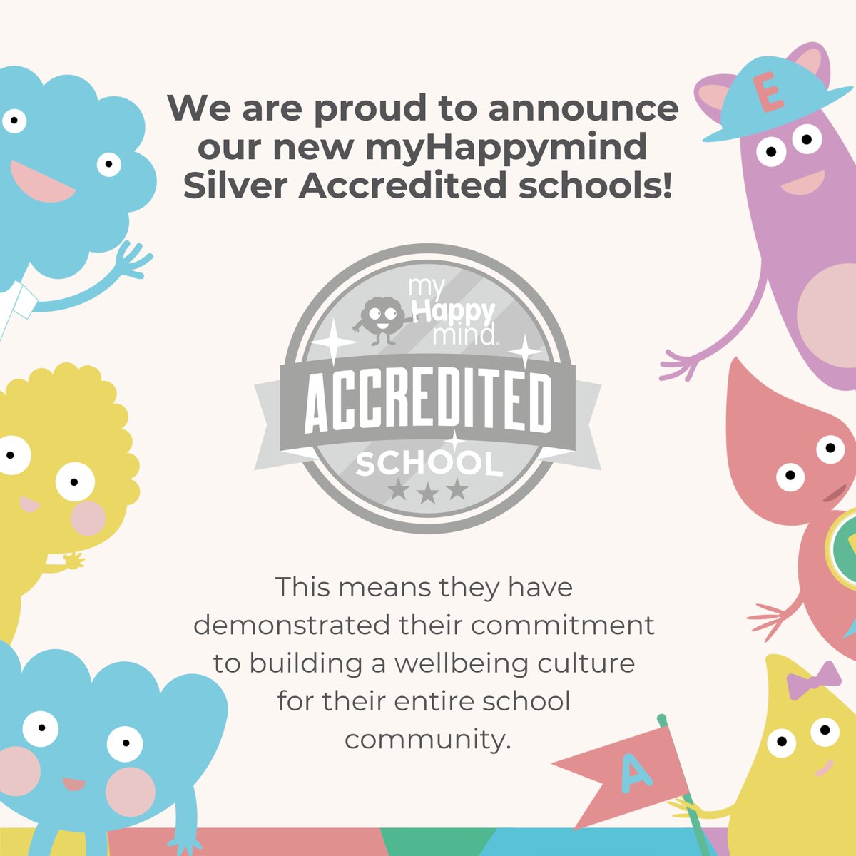 myHappymind_'s tweet photo. Congratulations to our newly Silver Accredited schools...

@PPInfants
@HolyTrinity3613
@StStephens_CofE
Scoill Phurt le Moirrey
@BirchesGreenPri
@worthvalleysch
Ranvilles Infant School 
St Lukes CofE Primary School
@KirklandCofE
@cop_lane
@HortonParkSch
@FagleySchool
@HMillSchool
Wroxall Primary School
@HaveriggPrimary
Federation of Northern Schools
@StPaulinusDews
@Carlton_MillsPS
@cdarwincps  
@shobnallprimary
@OHCandAT - Academy page
@StJBoscoPrimary
Hillsgrove Primary School
@RadcliffeHall
StMarysEDevon
Mayfield Primary School
@Ravenbankschool
@WinefrideS
@MalpasAlport
@TeamManorGreen
Fernhurst Primary School
@WestKirbySchool
Whitchurch Church of England Primary School
Brockhurst Primary School
@Barnston_Office
@RookerySchool
Montgomery CiW School
Moseley Primary School 
@LittleLeighSch
@HabsCrayfordPr
@StOswaldsCEP
@BramblesPAc
@BatBroHinck
St Paul's Catholic Primary School
https://t.co/VYiRVsp30u
St Peter's Church of England Primary School 
Hawsker Primary School 
@heulfan
@HighnamAcademy
Stakesby Primary Academy 
Herringthorpe Infant School
@HookJunior
Ravenshall School 
@StPatricksCov
@RockinghamJI
Co-op Academy Portland
Hungerford Primary School
Park View Primary School

Your commitment to mental wellbeing is amazing!