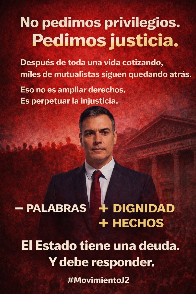 Guerrero_Crisan's tweet photo. Y casi 3 semanas después, seguimos sin avance alguno, @PSOE; mostrando que son mucho de palabras y poco de hechos.
Es sencillo: son DERECHOS.
14, 41 y 50 CE.
Nosotros hemos cumplido cotizando lo exigido a un sistema alternativo.
Y el Estado, que no ha supervisado,
debe responder. https://t.co/Hrne9VuQMY