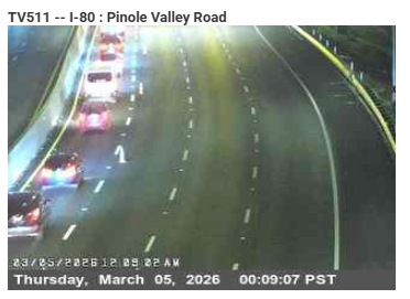 KCBSAMFMTraffic's tweet photo. #SanPablo #Pinole #Hercules -- Traffic is down to one lane on eastbound #Interstate80 from Richmond Parkway past Pinole Valley Road. (Photo: @CaltransD4) #KCBSTraffic. https://t.co/KR7ITDzpAd