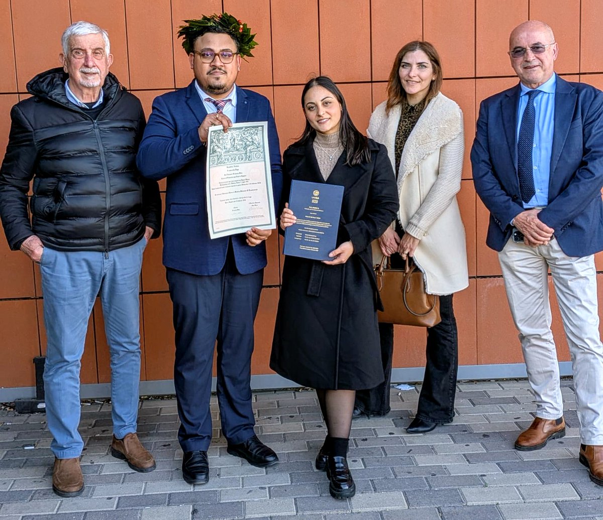 ImDebraj01's tweet photo. Officially #Dr_Debraj 💐🙏thank you University of Cagliari, Italy - my respected Professor @SaraOccEpi Sara madam, Professor Pierluigi Cocco sir, Dr. Roberto Cherchi for giving this opportunity and believing in me 🥰 https://t.co/erLLRp2xPR