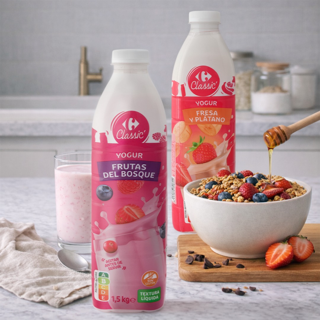 🍓🫐 ¿Team fresa y plátano o frutas del bosque?

El yogur líquido es lo mejor para desayunos y meriendas fáciles 😍

#Carrefour #Supermercado #CCLaLoma #Desayuno #Yogur #Merienda