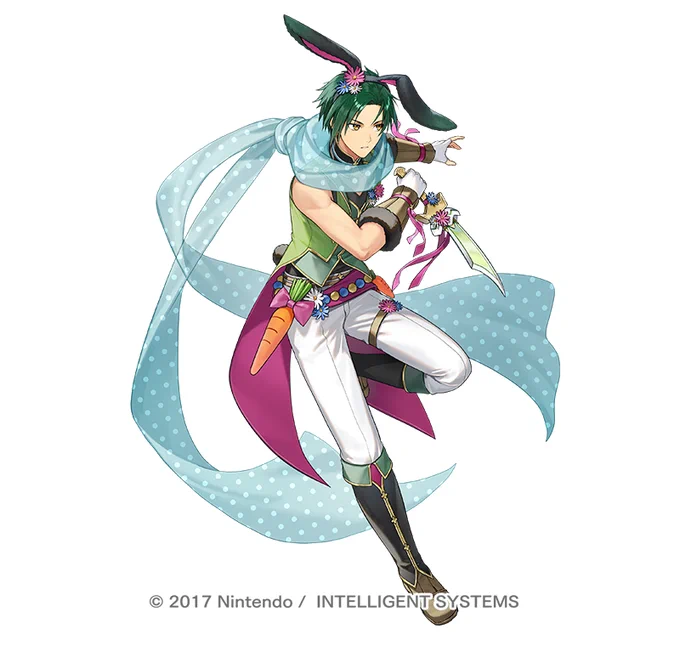『ファイアーエムブレムヒーローズ』にて「春を告げる緑風 サザ」を描かせていただきました! #FEヒーローズ #FEHeroes