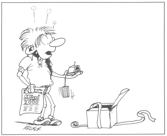 Retrojournal_de's tweet photo. 1986: Vision vom „Mini-Computer“.
Damals ein Cartoon – heute Realität.
Smartphones, Raspberry Pi & Co. hätten uns damals wie Science Fiction gewirkt. 📟 Quelle: 64'er SH 4/1986
#RetroComputing #80sTech https://t.co/8VkVt9E0f5