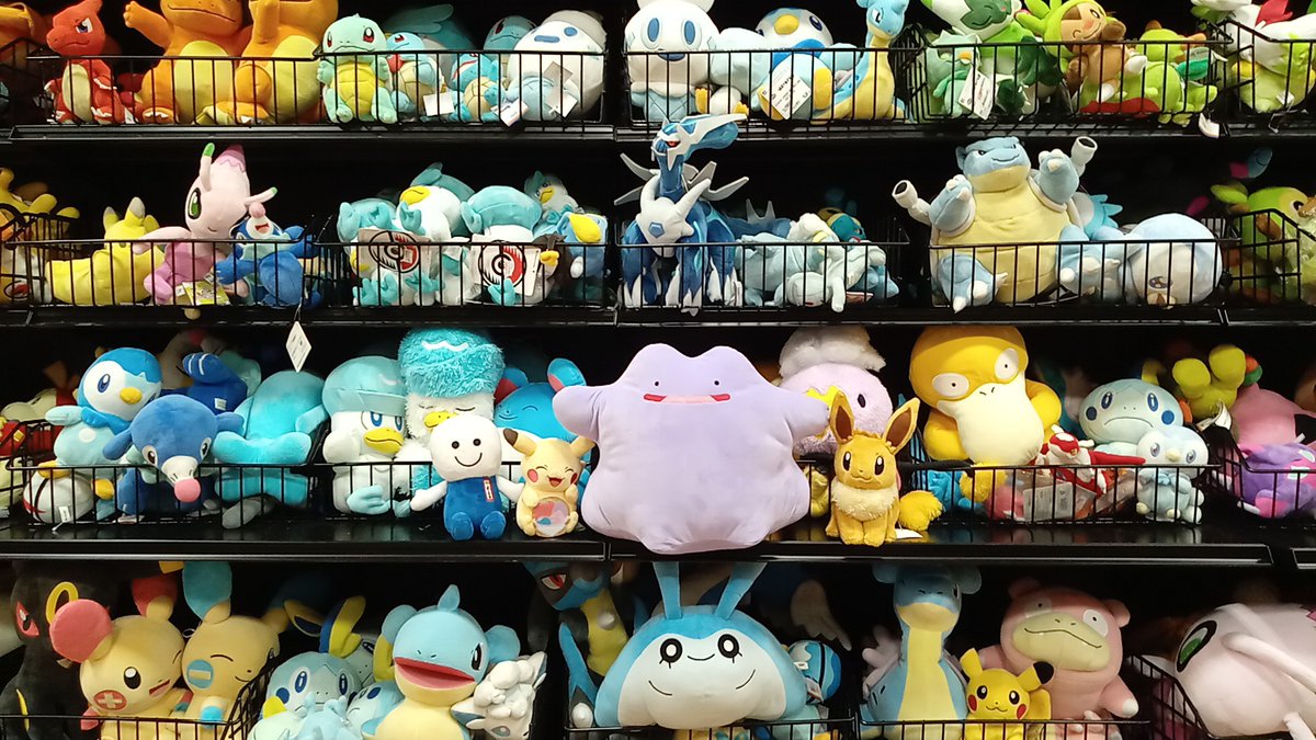 📣ぬいぐるみ売場よりお知らせ📣 当店ではポケモンのぬいぐるみを多数