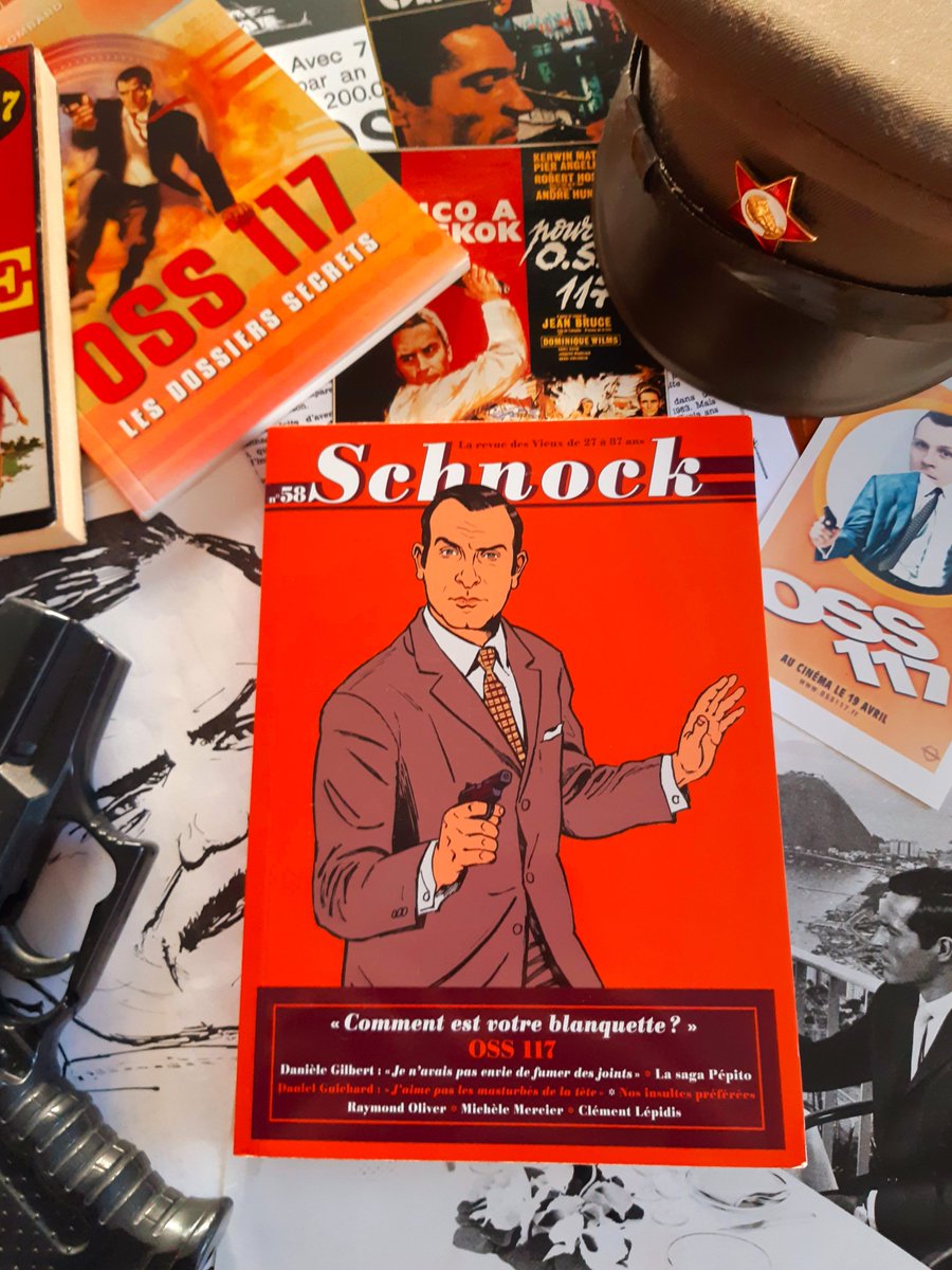phil_lombard's tweet image. Mais on dirait bien que le nouveau Schnock est arrivé chez moi ! Grand dossier sur les 20 ans du "OSS 117" avec Jean Dujardin, avec deux articles sur le héros littéraire de Jean Bruce écrit par mes soins... En librairie le 11 mars. @EditionsLaTengo