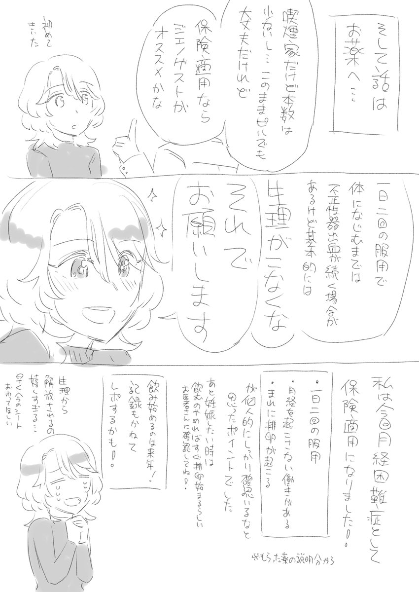 ジエノゲストレポ1
私の体質だと保険適用になりました 