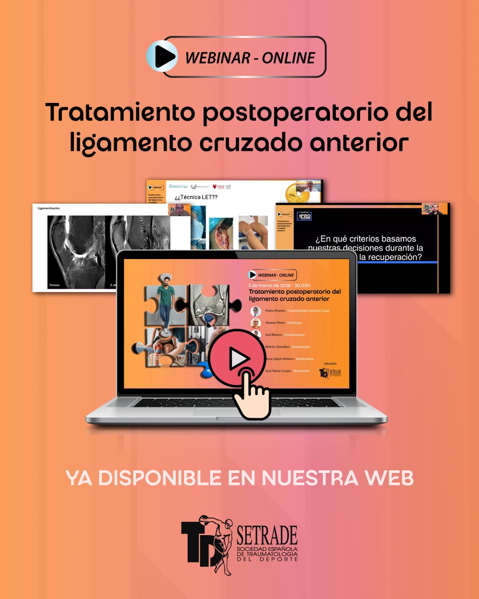 SETRADE (Soc.Esp. de Traumatología del Deporte) tweet media