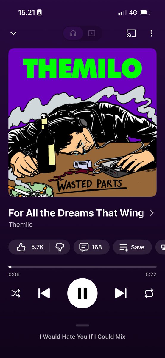 Dengerin lagu ini rasanya kaya “ya Tuhan, aku meninggal detik ini juga gapapa” sambil baring ngelamun natap atap kamar.