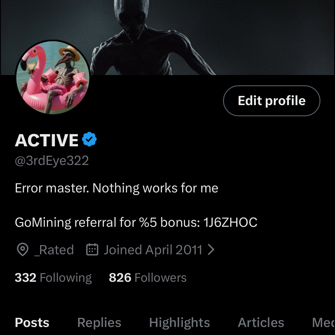 ACTIVE (@3rdEye322) / Posts / X