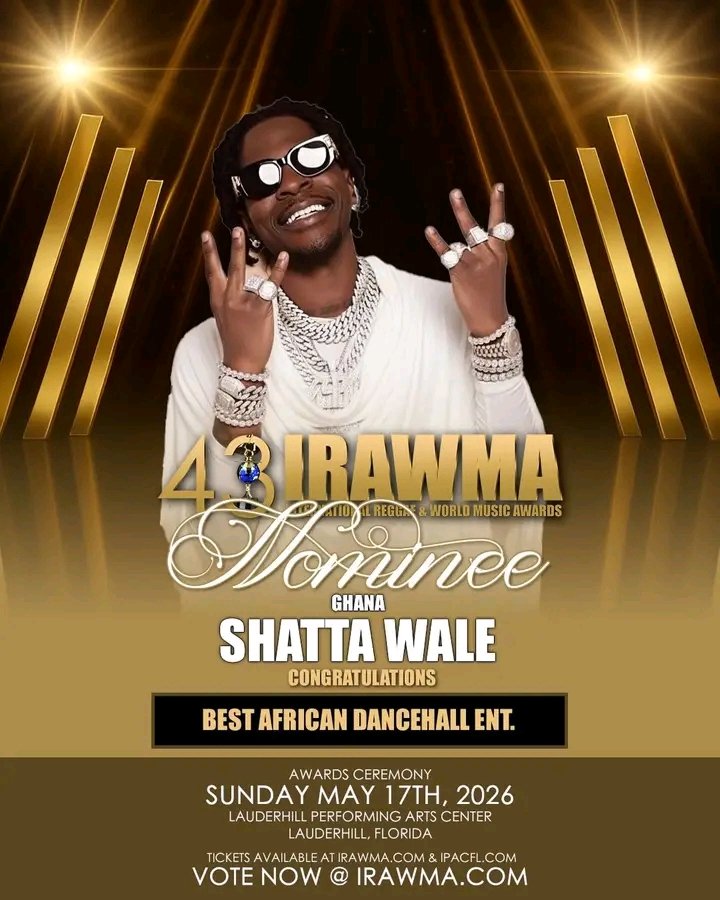 Omec_Gh's tweet image. Congratulations to Shatta Wale on his IRAWMA nomination for Best African Dancehall Entertainer. 🎤🏆
SM fans, let’s support and vote!

Vote here: martinsinternational.wixsite.com/irawma/voteira…

#ShattaMusic #ShattaFestUK #TheInterfaceEP #Hotwav