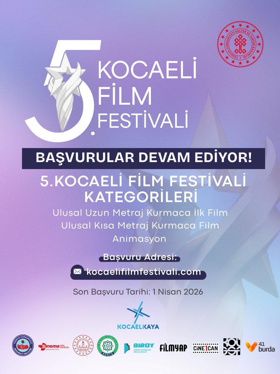 kocaeliuff's tweet photo. 5. Kocaeli Film Festivali başvuruları devam ediyor.

#film #festival https://t.co/nNVgV3knJ6