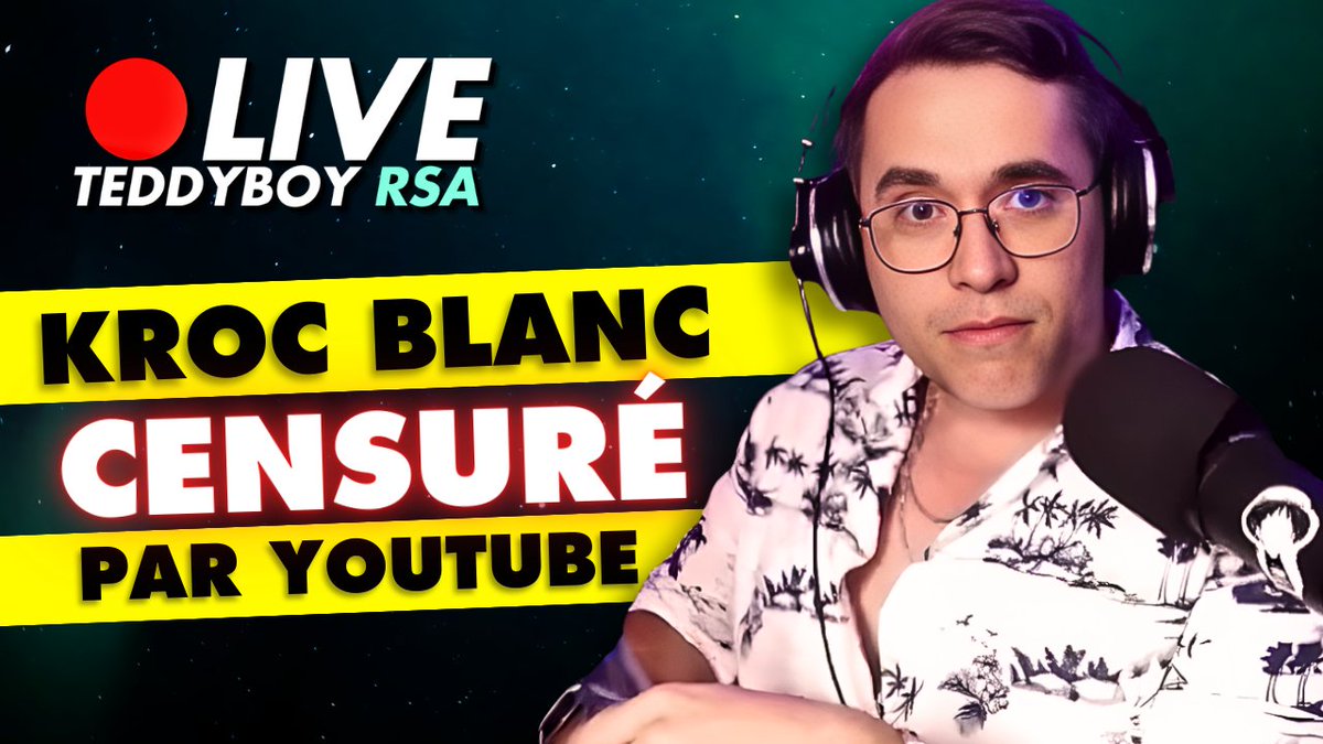 🚨🚨 Kroc Blanc vient de se faire fermer sa chaîne par Youtube ce matin

On en parle à 10h...
youtube.com/live/xbaMMcu82…