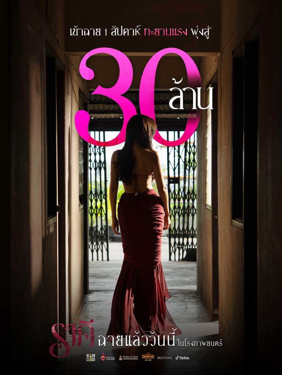 ขอบคุณทุกท่านที่ให้การสนับสนุนหนังไทยและช่วยกันบอกต่อ 🙏🏼ทำให้สัปดาห์แรกของ ‘ราคี’ พุ่งแรงสู่ 30 ล้านบาท 🍿 

“ราคี” ฉายแล้ววันนี้ในโรงภาพยนตร์ 🎬✨

#ราคีTHESTAIN #BeOnCloud