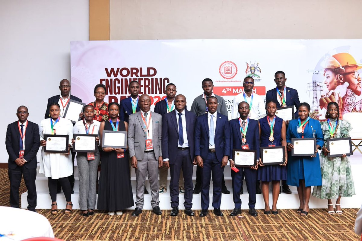 MbararaUST's tweet photo. Huge congratulations to our stars, Asiimwe Amon (CGPA 4.60)  and  Amoding Mercy (CGPA 4.64), both graduates of Bachelor of Engineering in Electrical and Electronic engineering.

They were recognized by the @ERBUganda  as top engineering students of 2025. 

Our engineering faculty and mentors were out in full force to witness this milestone.