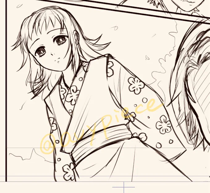多分ほぼ初めてまこもちゃんを描いている… 